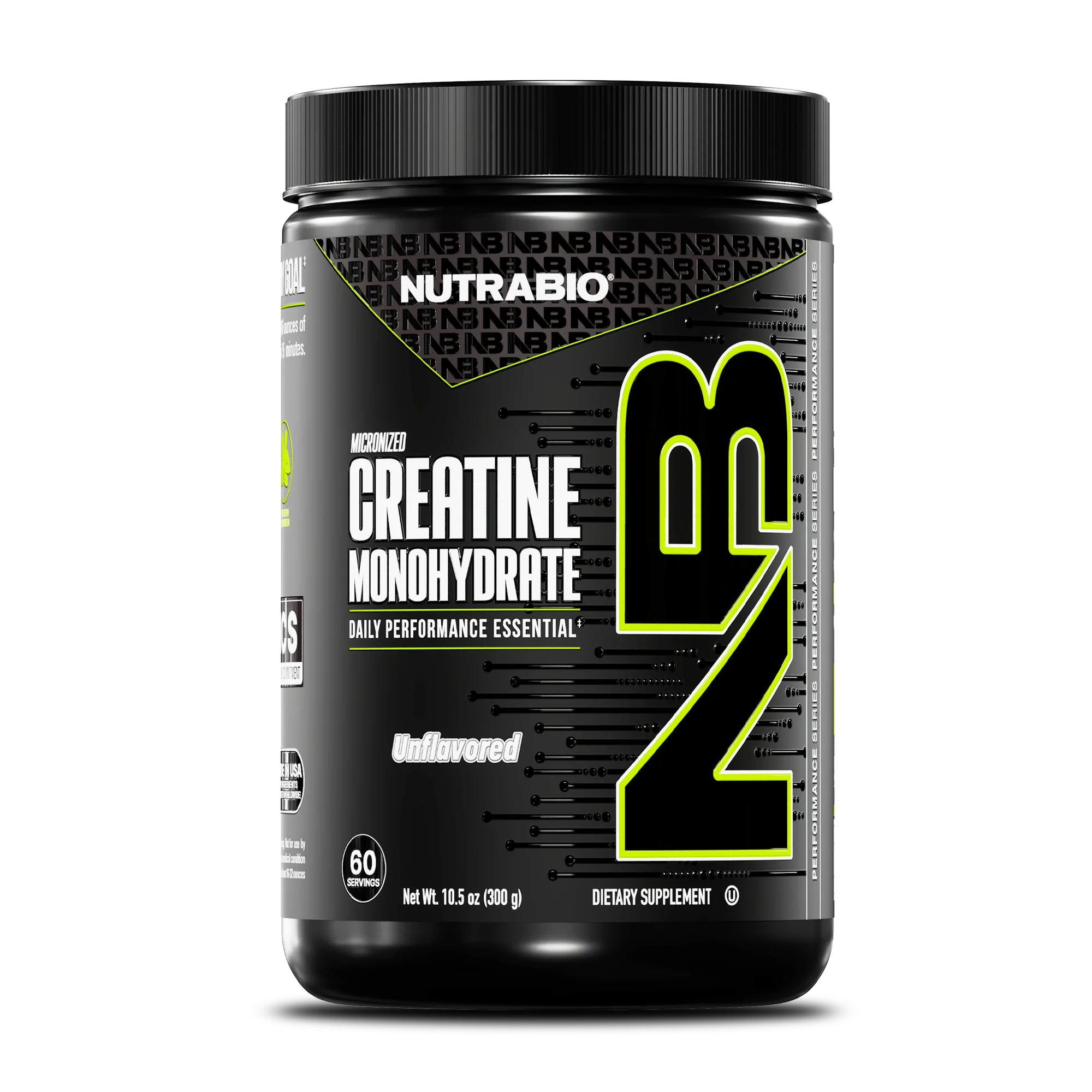 NutraBio Creatine Monohydrate Powder (100 Serving)