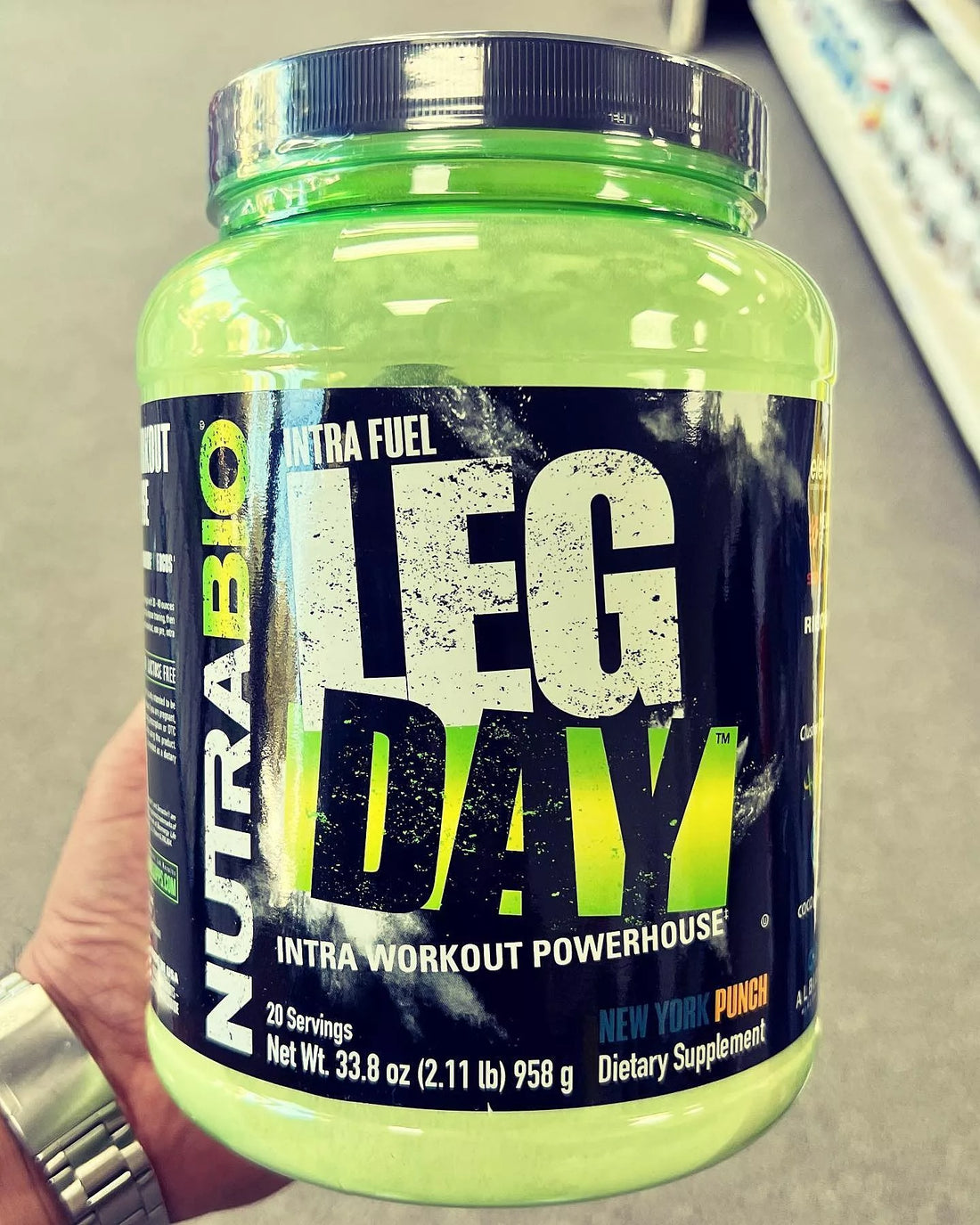 NutraBio Leg Day Intra Workout Powder