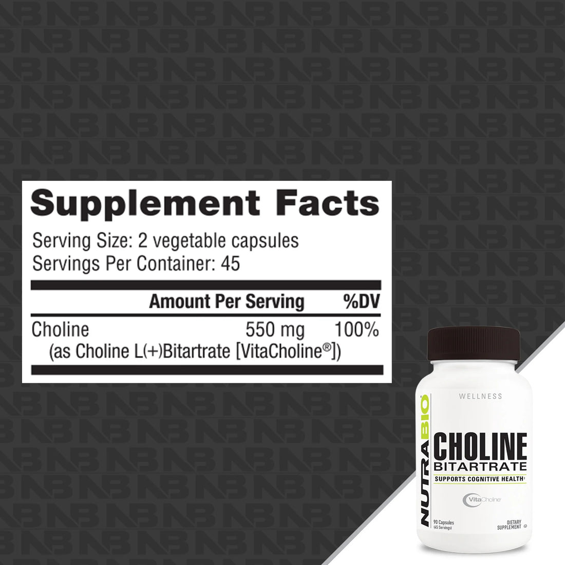 Nutrabio Choline Bitartrate