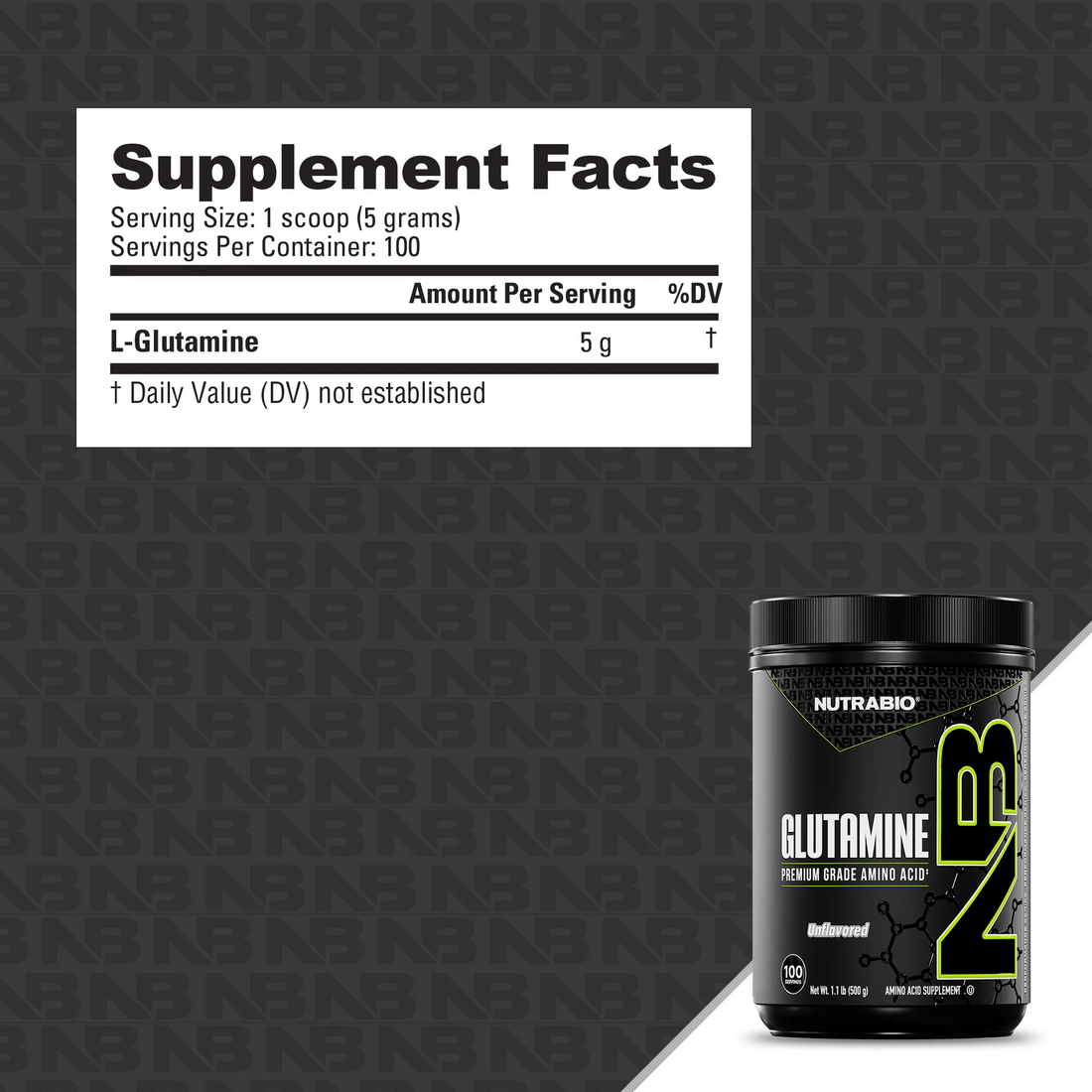 NutraBio Glutamine