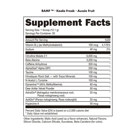 Bucked Up BMAF High Stimulant Nootropic