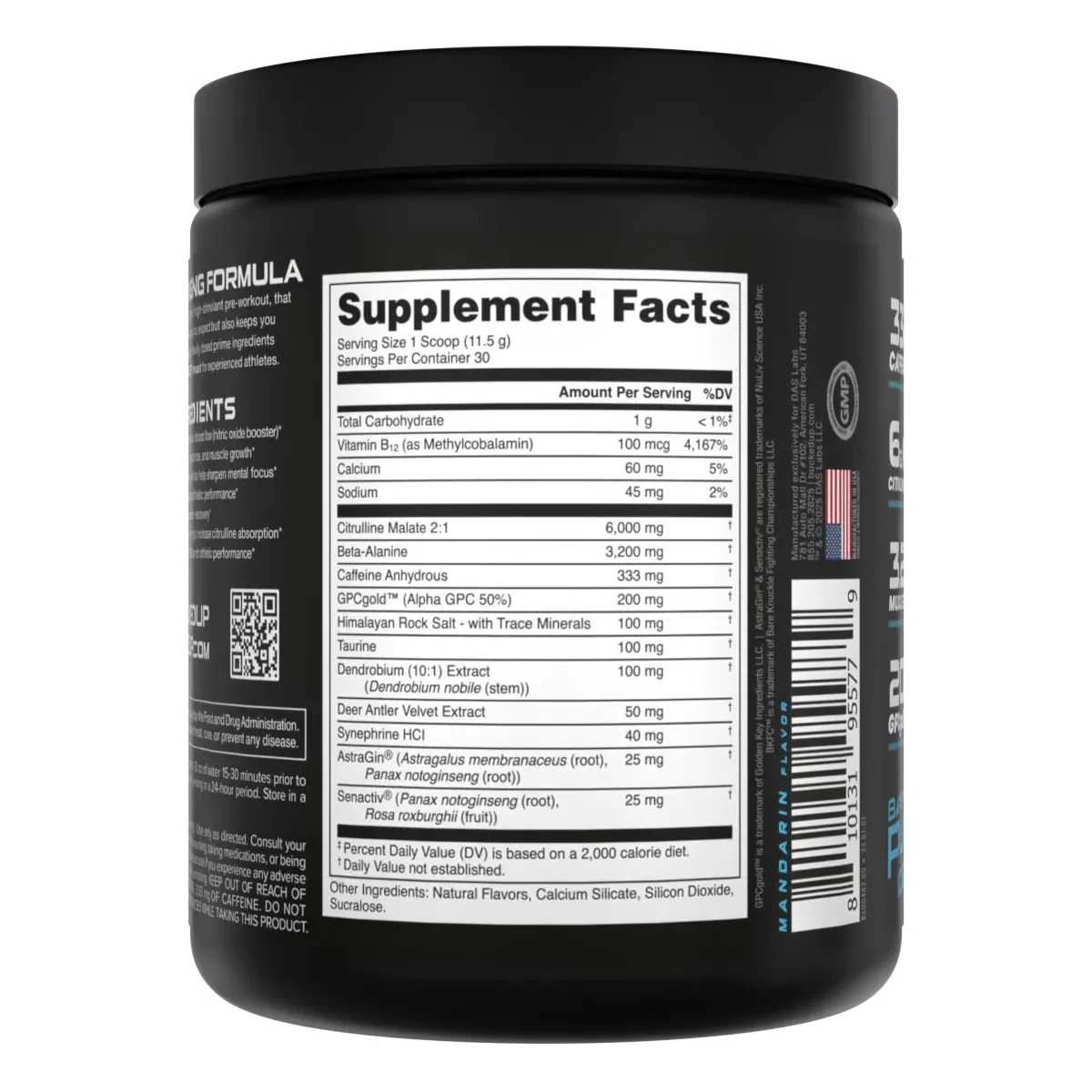 Bucked Up Woke AF - High Stimulant Pre-Workout