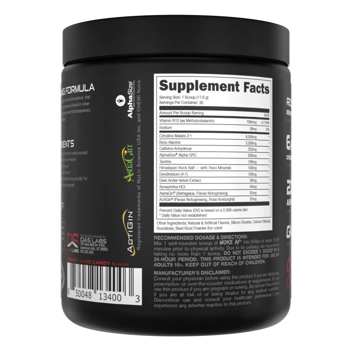 Bucked Up Woke AF - High Stimulant Pre-Workout