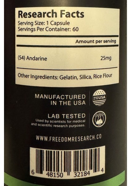 FR S4 Andarıne 25MG 60 Caps