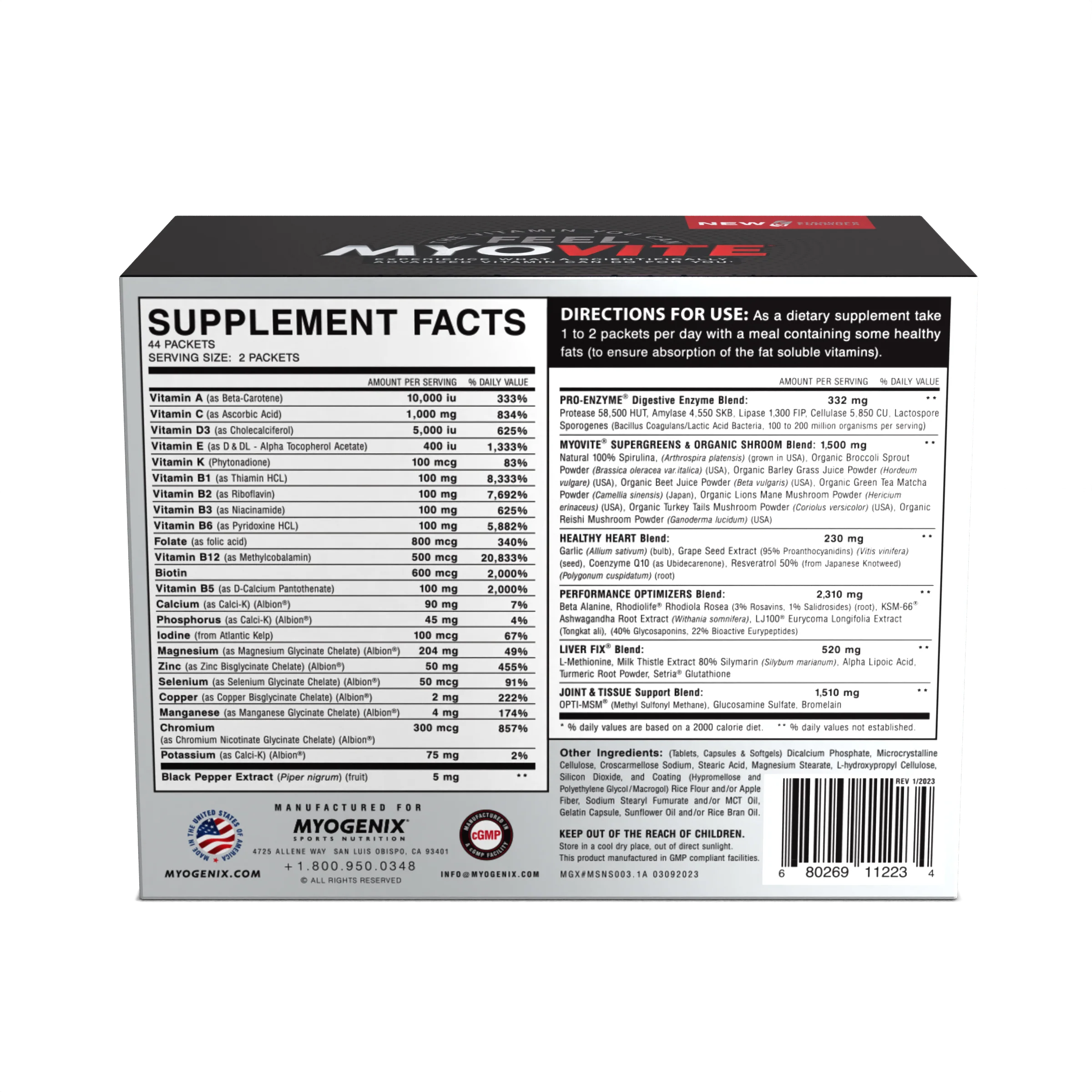 Myogenix Myovite Multivitamin